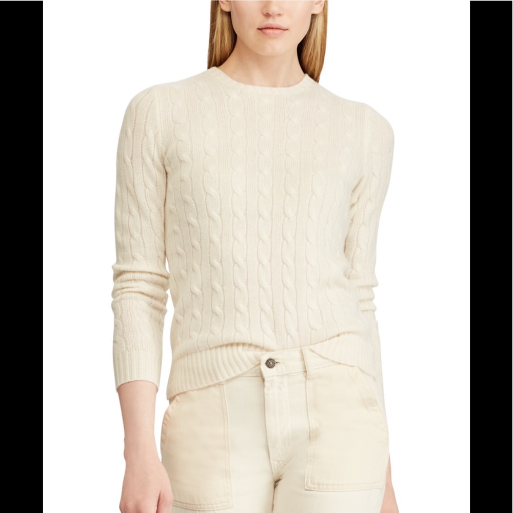 Ralph Lauren Cashmere Cableknit Sweater